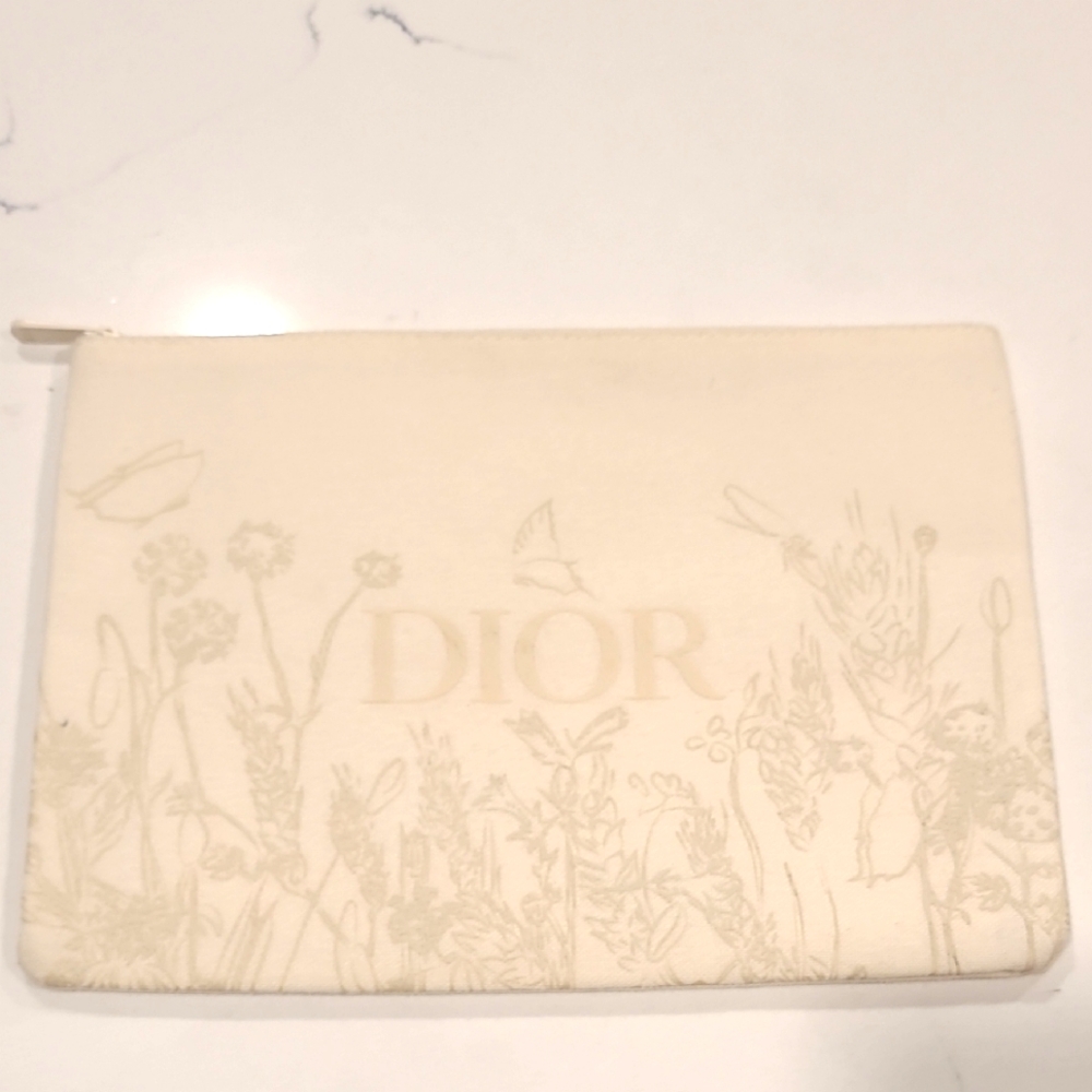 Dior Ivory Botanical Pouch Novelty Gift With Purchase Item‎
